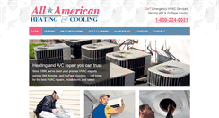 Desktop Screenshot of allamericanheatingandcooling.net